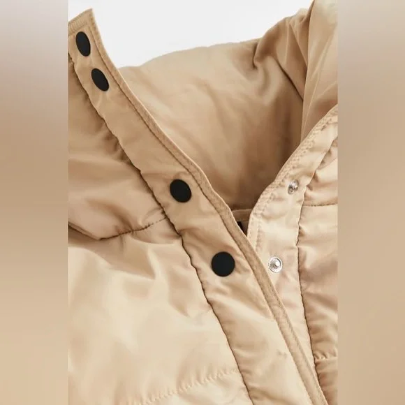 H&M Beige Puffer Jacket - Picture 9 of 10